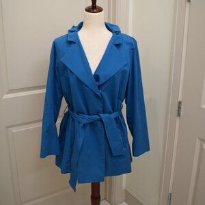 Lavia18 - Blue Wrap Coat - IT46 (US 10/12)